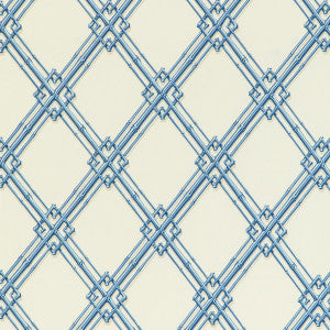 Brunschwig & Fils Fabric Le Bambou Print Blue