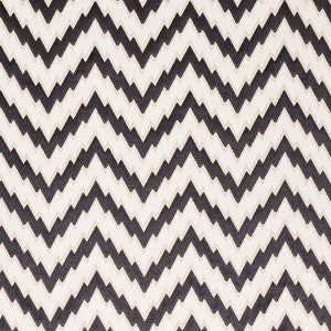 Schumacher Fabric Florentine Chevron Velvet Black 80220