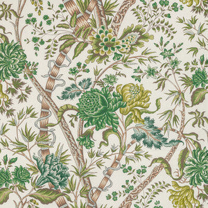 Brunschwig & Fils Fabric Luberon Print Green/Leaf