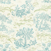 Brunschwig & Fils Fabric Valensole Print Teal/Leaf