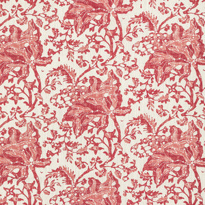 Brunschwig & Fils Fabric Weymouth Print Red