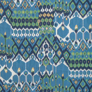Brunschwig & Fils Fabric Bonnieux Print Blue/Leaf
