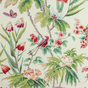Brunschwig & Fils Fabric Gastaud Print Red/Green