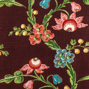 Brunschwig & Fils Fabric Le Brun Print Aubergine
