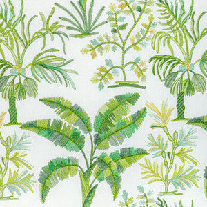 Brunschwig & Fils Fabric Martil Emb Leaf