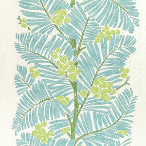 Brunschwig & Fils Fabric Palmar Print Lake