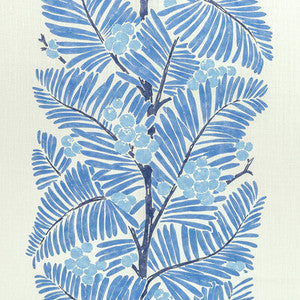 Brunschwig & Fils Fabric Palmar Print Blue