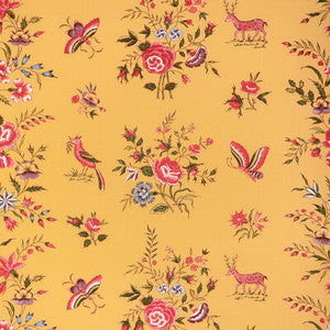 Brunschwig & Fils Fabric Aurel Print Gold/Red 8023103.940.0