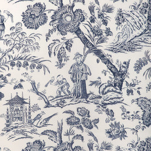 Brunschwig & Fils Fabric Marcel Print Navy 8023104.50.0