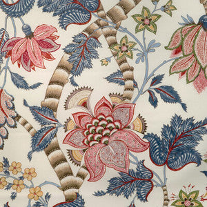 Brunschwig & Fils Fabric Cadenet Print Red/Blue 8023105.195.0