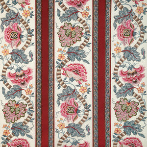 Brunschwig & Fils Fabric Lauris Print Red/Blue 8023106.195.0