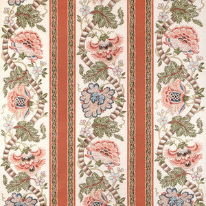Brunschwig & Fils Fabric Lauris Print Apricot/Sage 8023106.312.0