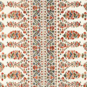 Brunschwig & Fils Fabric Visan Print Sky/Coral 8023108.512.0