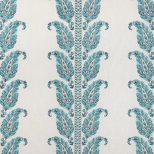 Brunschwig & Fils Fabric Yara Paisley Emb Lagoon 8023112.1313.0