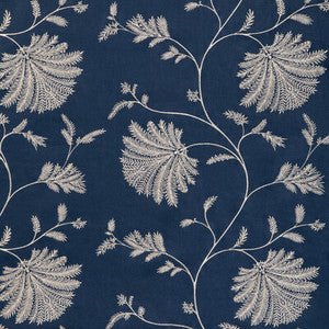 Brunschwig & Fils Fabric Maelle Emb Navy 8023116.50.0