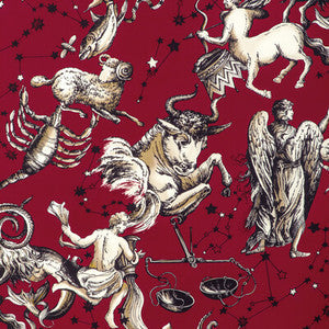 Brunschwig & Fils Fabric Cosmique Print Ruby 8023135.19.0
