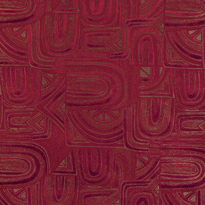 Brunschwig & Fils Fabric Timbre Velvet Garnet 8023139.19.0