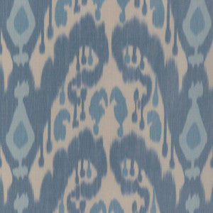 Brunschwig & Fils Fabric Bukara Warp Print Blue 8023146.155.0