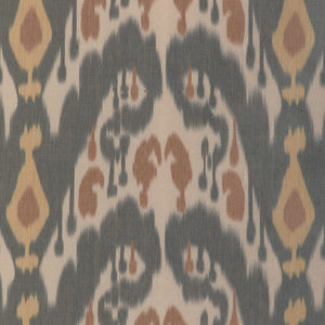 Brunschwig & Fils Fabric Bukara Warp Print Ebony 8023146.84.0