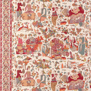 Brunschwig & Fils Fabric Shalimar Print Berry/Sand 8024100.716.0
