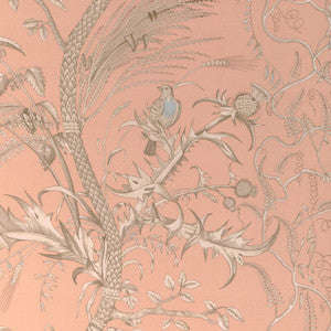 Brunschwig & Fils Fabric Bird And Thistle Ii Peach 8024101.1216.0