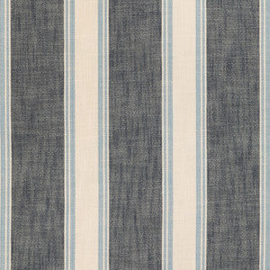 Brunschwig & Fils Fabric La Riviera Stripe Blue 8024120.55.0