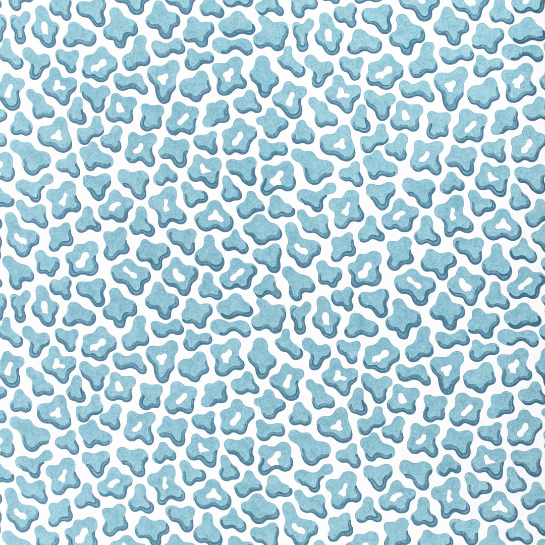 Brunschwig & Fils Fabric Guepard Print - Aqua