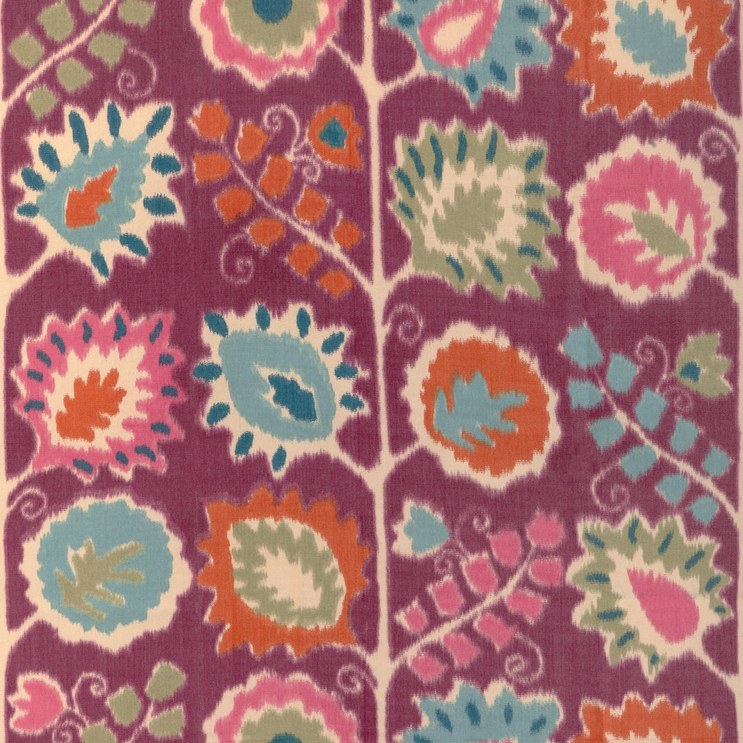 Brunschwig & Fils Fabric Rosendal Warp Print - Plum