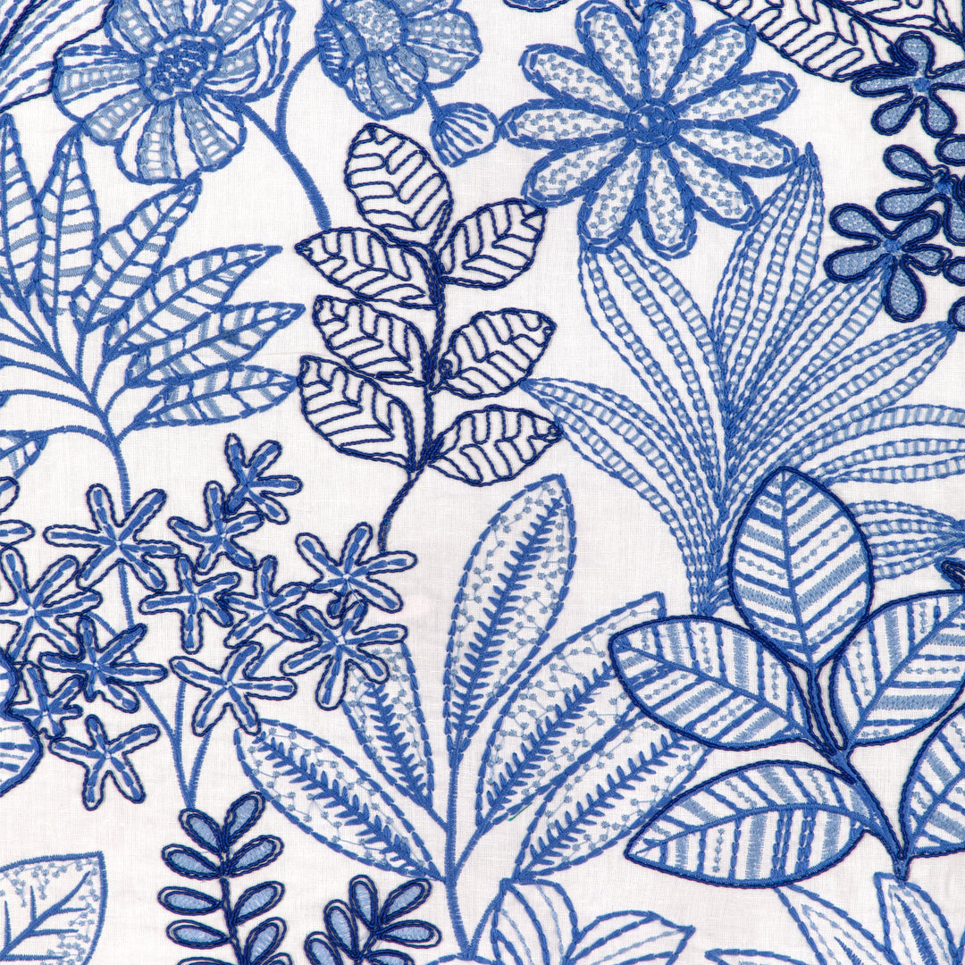 Brunschwig & Fils Fabric Woodruff Emb - Blue