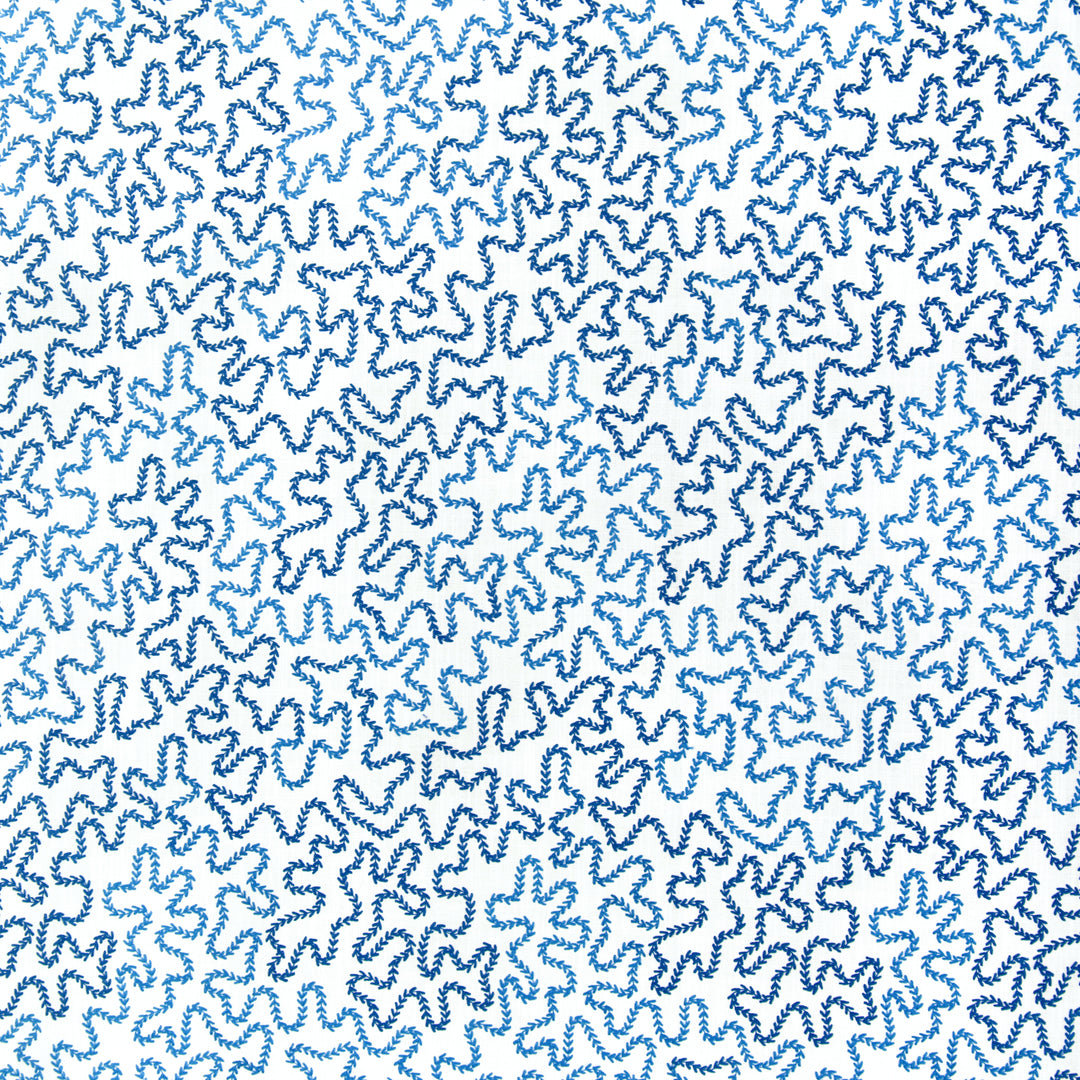 Brunschwig & Fils Fabric Bramble Emb - Blue