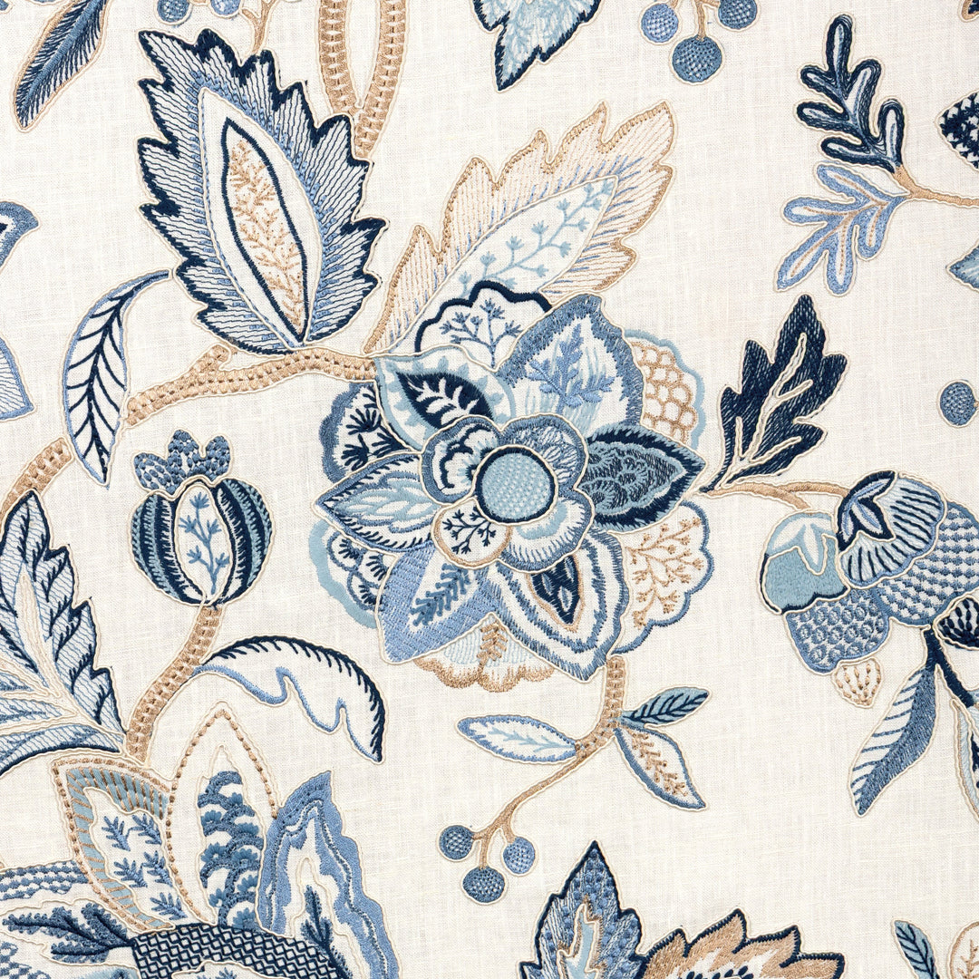 Brunschwig & Fils Fabric Sierre Emb - Blue