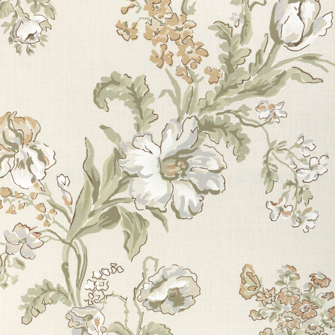 Brunschwig & Fils Fabric Maintenon Print - Spice