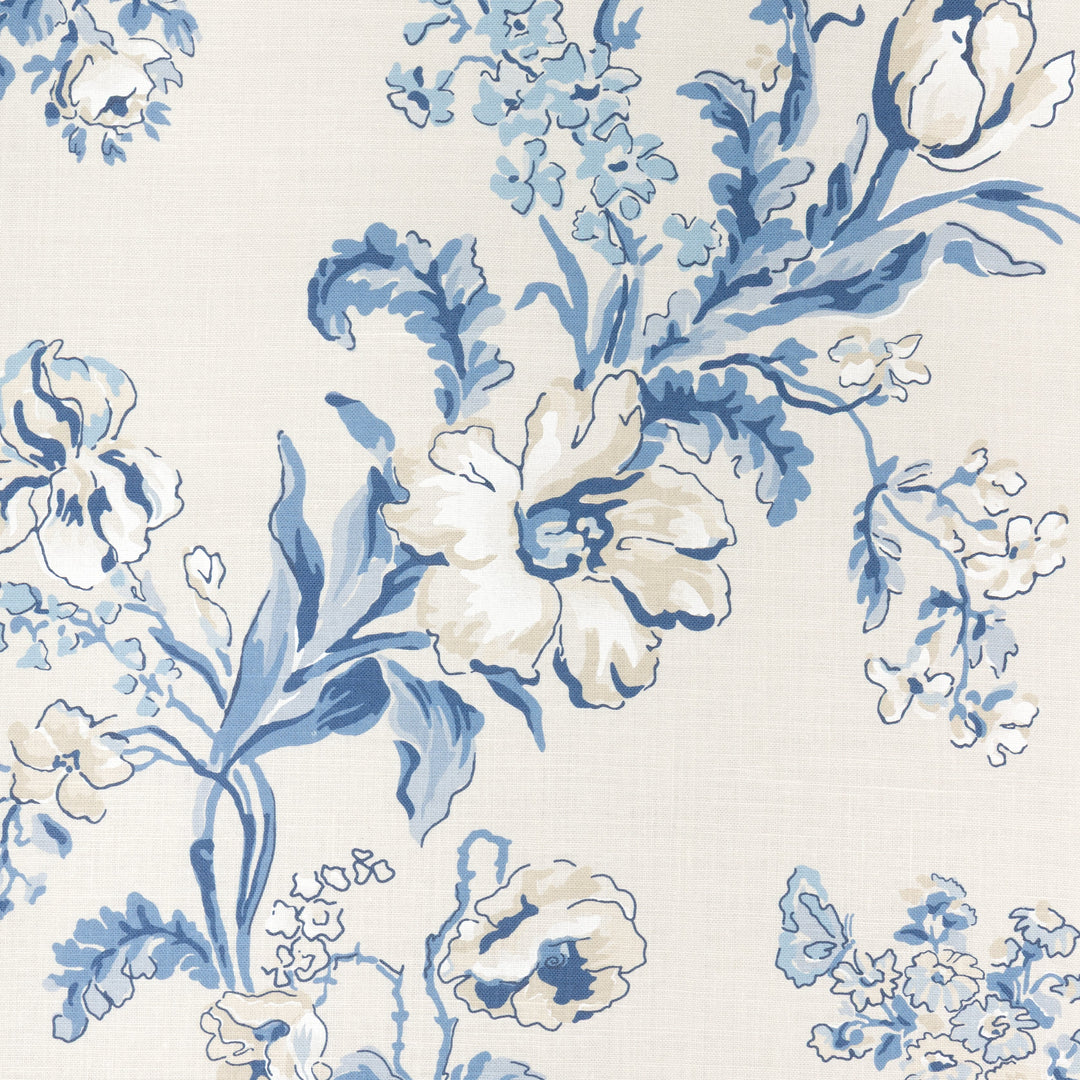 Brunschwig & Fils Fabric Maintenon Print - Blue