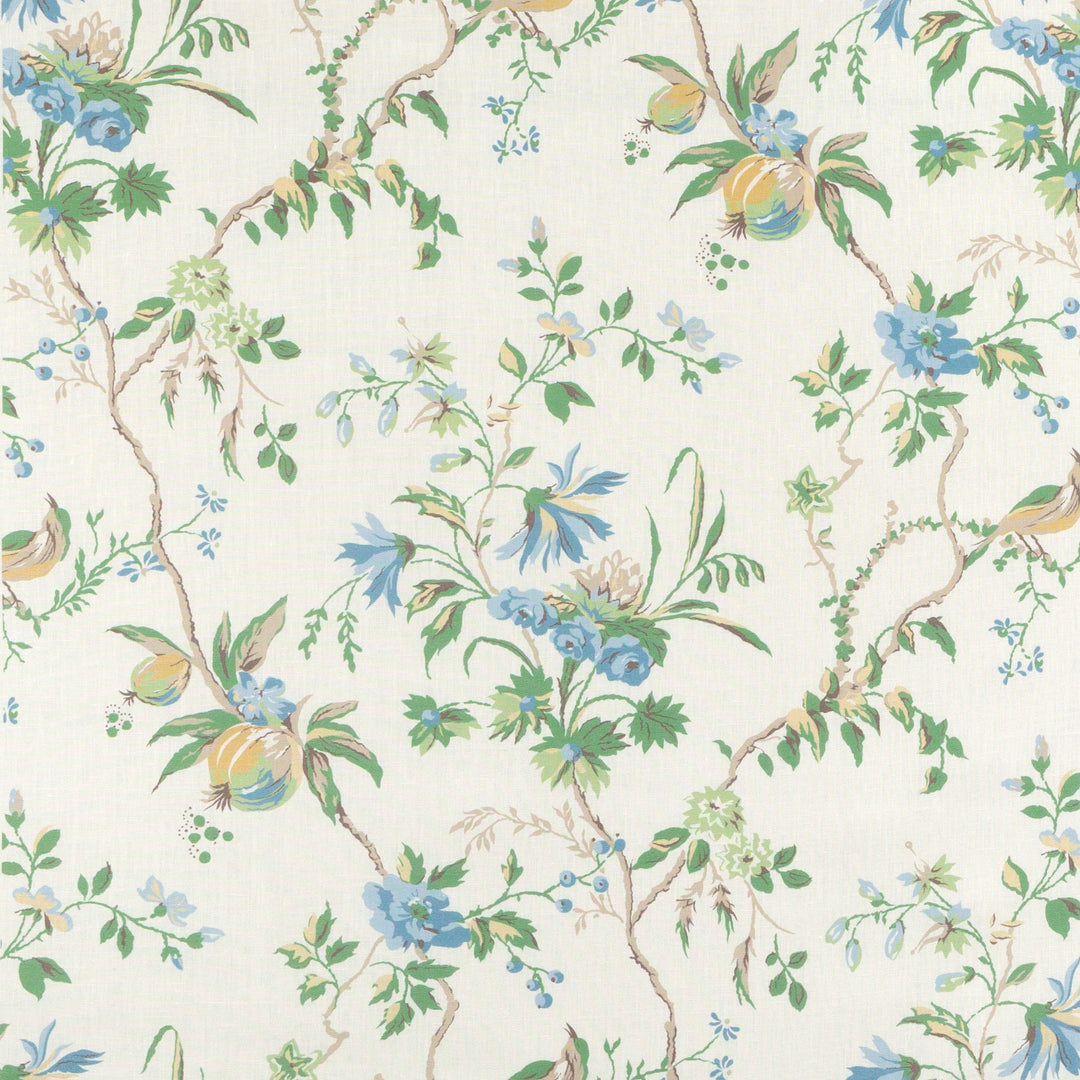 Brunschwig & Fils Fabric Locklin Print - Lagoon