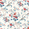 Brunschwig & Fils Fabric Locklin Print - Red/Blue