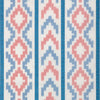Brunschwig & Fils Fabric Sarlat Warp Print - Red/Blue