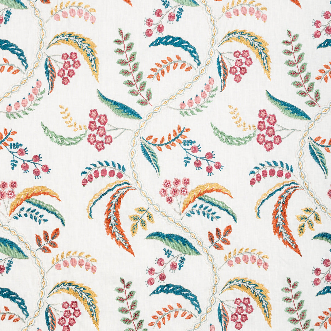 Brunschwig & Fils Fabric Genive Emb - Jewel