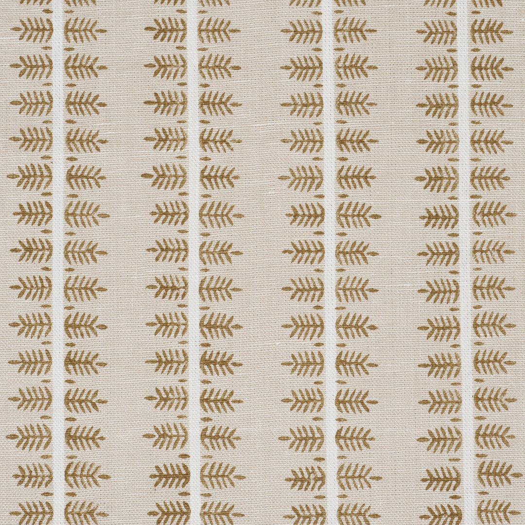 Schumacher Fabric Alva Hand Block Print - Ochre