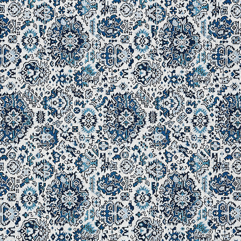 Pallay Epingle Porcelain On Ivory 80622 by Schumacher Fabric Schumacher Fabric Pallay Epingle Porcelain On Ivory 80622Fabric COTTON 91% BELGIUM </p><p>Repeat: H: HORZ. 13 2/5" (34CM), V: VERT. 18 8/9" (48CM) 53.5 - Fabric Carolina -