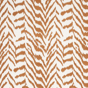 Schumacher Fabric Quincy Embroidery On Linen Toast 80671