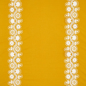 Schumacher Fabric Theodora Embroidery Saffron 80740