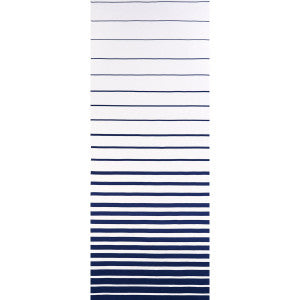 Schumacher Fabric Ribbon Applique Navy On Ivory 81141