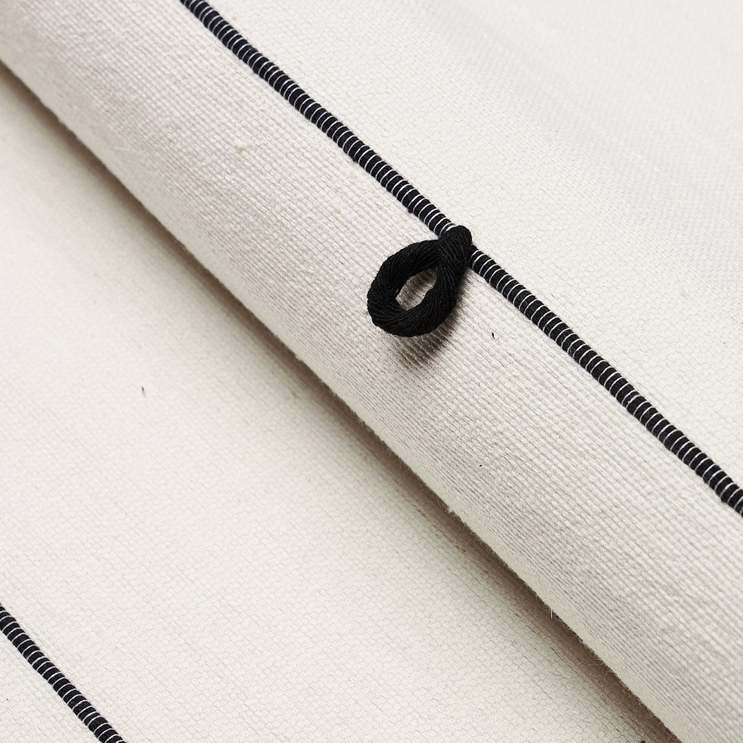 Schumacher Fabric Globo Knotted Handwoven - Black