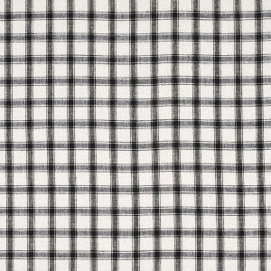 Schumacher Fabric Crawford Linen Check Basalt 81452