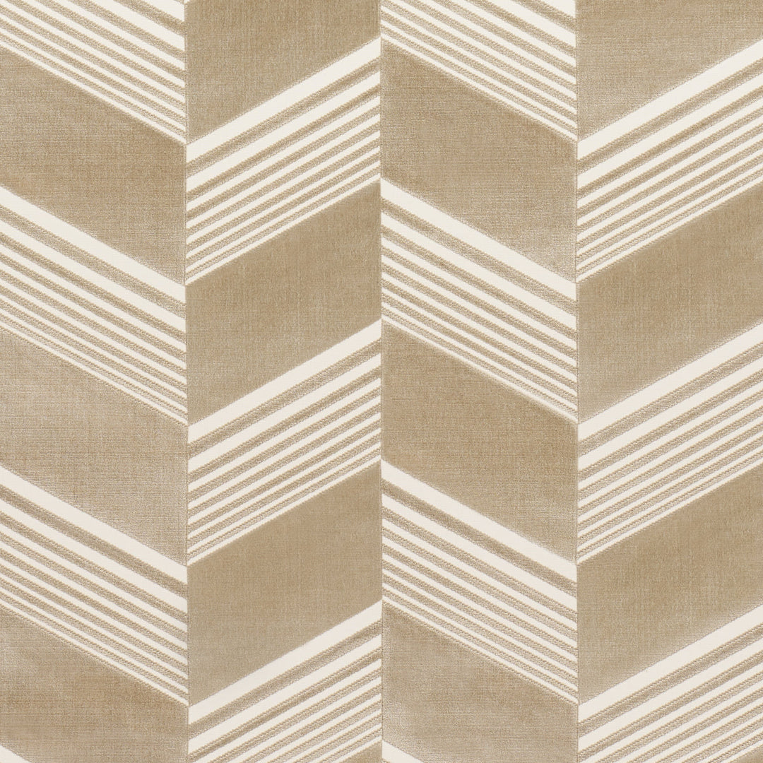 Schumacher Fabric Jessie Cut Velvet - Sand
