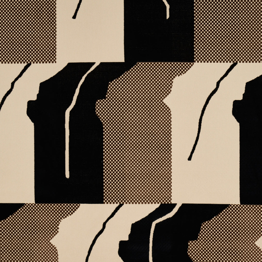 Schumacher Fabric Gustavian Dance Velvet - Chocolate