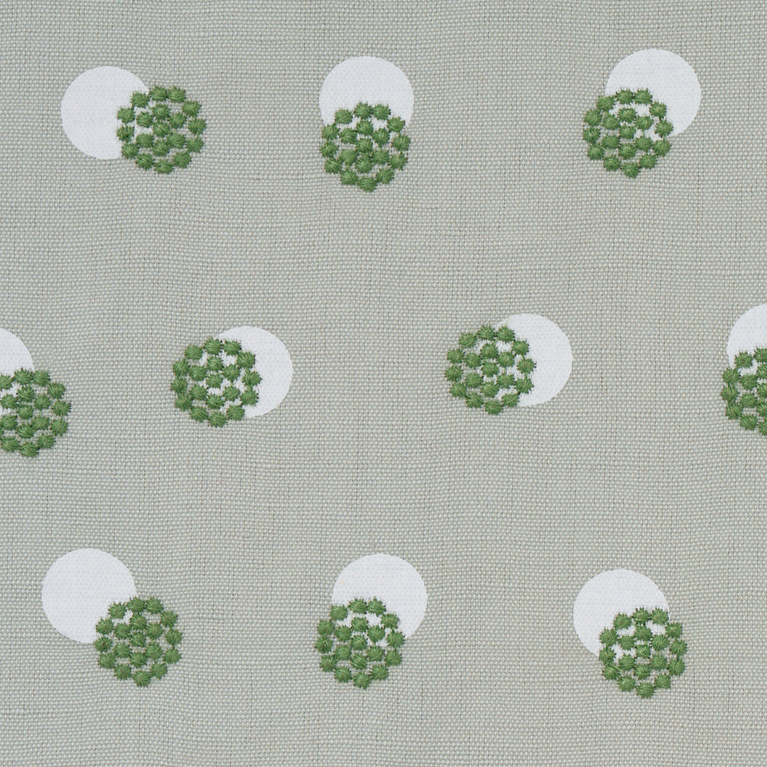 Schumacher Fabric Taylor Embroidery - Green