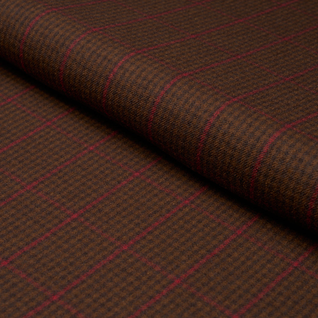 Schumacher Fabric Aldridge Wool Houndstooth - Mocha