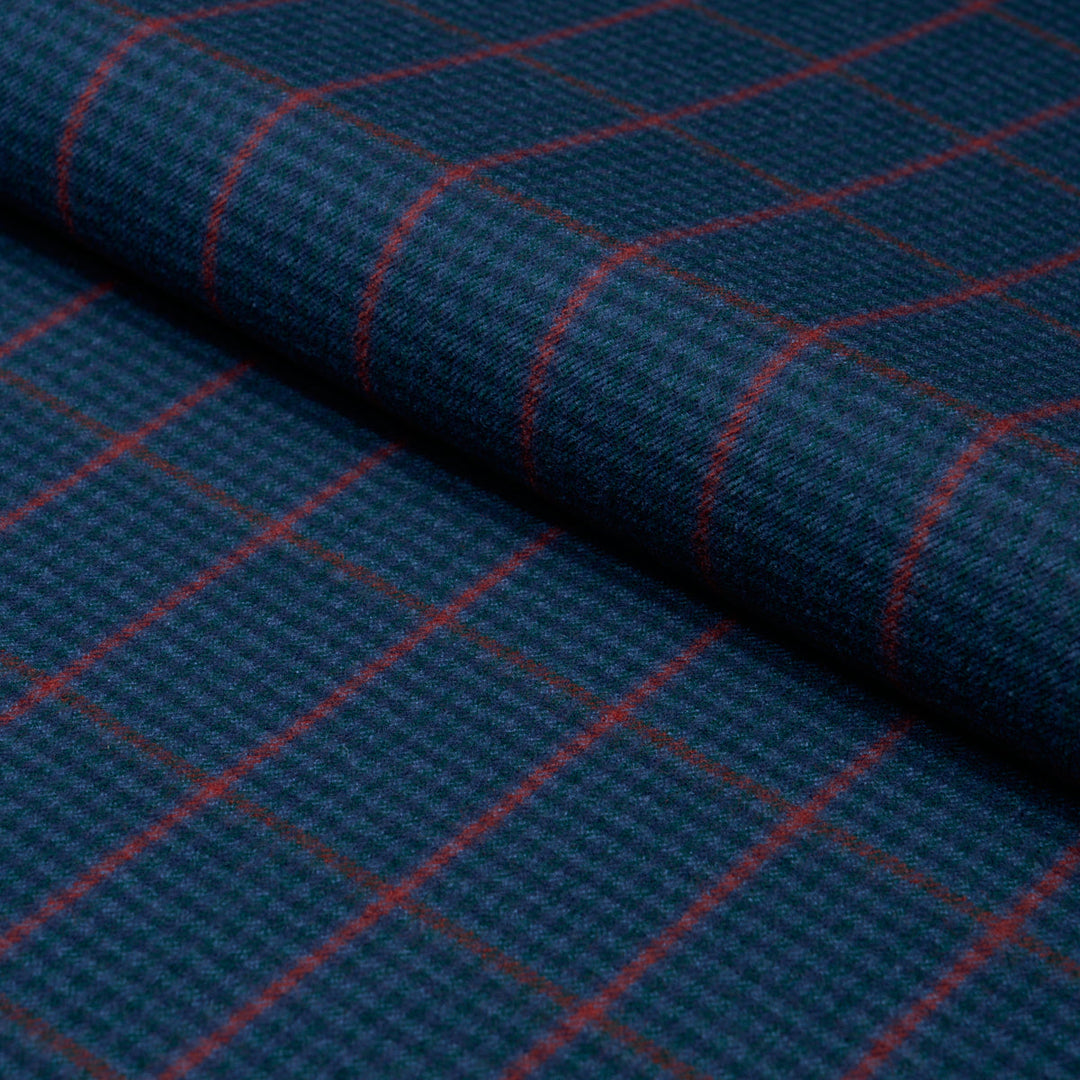 Schumacher Fabric Aldridge Wool Houndstooth - Spruce