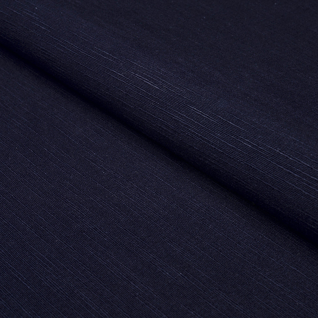 Schumacher Fabric Annabel Cotton - Navy